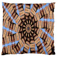 Manipulated Reality Of A Building Picture Large Cushion Case (two Sides) by Simbadda