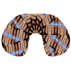 Manipulated Reality Of A Building Picture Travel Neck Pillows by Simbadda