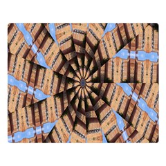 Manipulated Reality Of A Building Picture Double Sided Flano Blanket (large)  by Simbadda