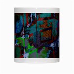 Dark Watercolor On Partial Image Of San Francisco City Mural Usa White Mugs Center