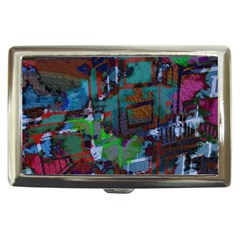 Dark Watercolor On Partial Image Of San Francisco City Mural Usa Cigarette Money Cases