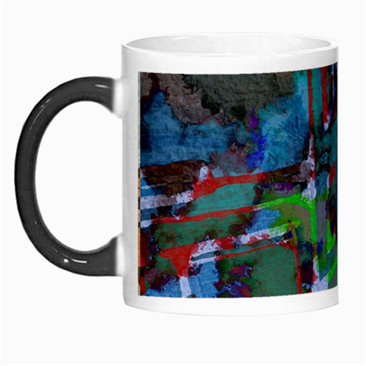 Dark Watercolor On Partial Image Of San Francisco City Mural Usa Morph Mugs