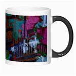 Dark Watercolor On Partial Image Of San Francisco City Mural Usa Morph Mugs Right