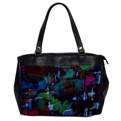 Dark Watercolor On Partial Image Of San Francisco City Mural Usa Office Handbags