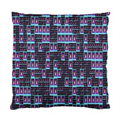 Techno Fractal Wallpaper Standard Cushion Case (one Side) by Simbadda