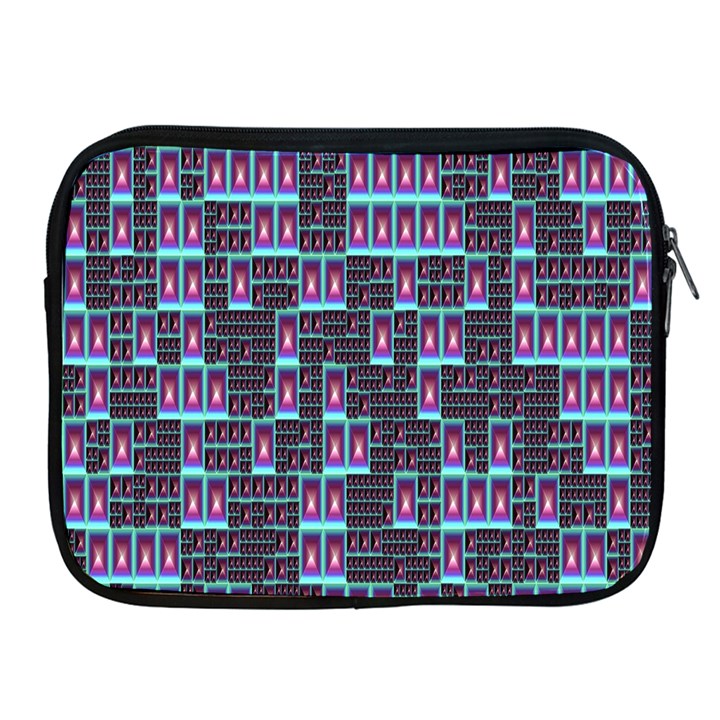 Techno Fractal Wallpaper Apple iPad 2/3/4 Zipper Cases