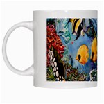 Colorful Aquatic Life Wall Mural White Mugs Left