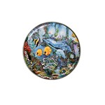 Colorful Aquatic Life Wall Mural Hat Clip Ball Marker (10 pack) Front