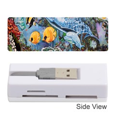 Colorful Aquatic Life Wall Mural Memory Card Reader (stick)  by Simbadda