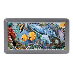 Colorful Aquatic Life Wall Mural Memory Card Reader (mini) by Simbadda