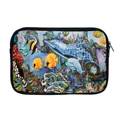 Colorful Aquatic Life Wall Mural Apple Macbook Pro 17  Zipper Case by Simbadda