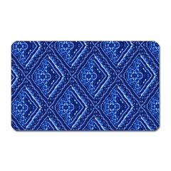 Blue Fractal Background Magnet (rectangular) by Simbadda