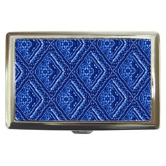 Blue Fractal Background Cigarette Money Cases by Simbadda