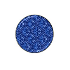 Blue Fractal Background Hat Clip Ball Marker (4 Pack) by Simbadda