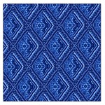 Blue Fractal Background Large Satin Scarf (Square) Front