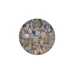 Multi Color Stones Wall Texture Golf Ball Marker by Simbadda