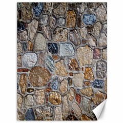 Multi Color Stones Wall Texture Canvas 36  X 48   by Simbadda