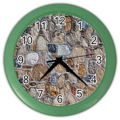 Multi Color Stones Wall Texture Color Wall Clocks by Simbadda