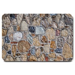 Multi Color Stones Wall Texture Large Doormat  by Simbadda