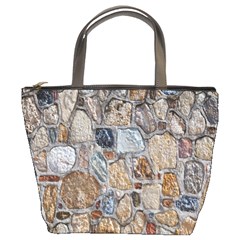 Multi Color Stones Wall Texture Bucket Bags by Simbadda