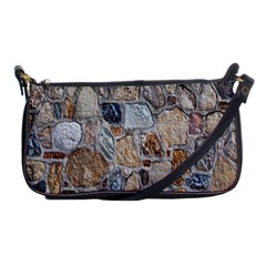 Multi Color Stones Wall Texture Shoulder Clutch Bags by Simbadda