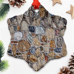 Multi Color Stones Wall Texture Ornament (snowflake) by Simbadda