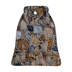 Multi Color Stones Wall Texture Bell Ornament (two Sides) by Simbadda