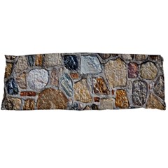 Multi Color Stones Wall Texture Body Pillow Case Dakimakura (two Sides) by Simbadda