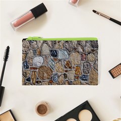 Multi Color Stones Wall Texture Cosmetic Bag (xs) by Simbadda