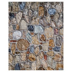 Multi Color Stones Wall Texture Drawstring Bag (small) by Simbadda