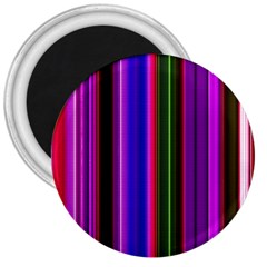 Fun Striped Background Design Pattern 3  Magnets by Simbadda