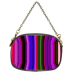 Fun Striped Background Design Pattern Chain Purses (two Sides)  by Simbadda