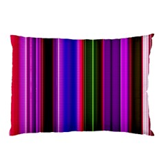 Fun Striped Background Design Pattern Pillow Case by Simbadda