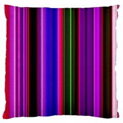 Fun Striped Background Design Pattern Large Cushion Case (one Side) by Simbadda