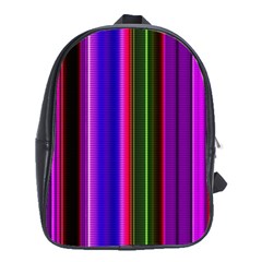 Fun Striped Background Design Pattern School Bags (xl)  by Simbadda