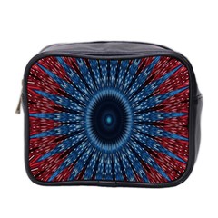 Digital Circle Ornament Computer Graphic Mini Toiletries Bag 2-side by Simbadda