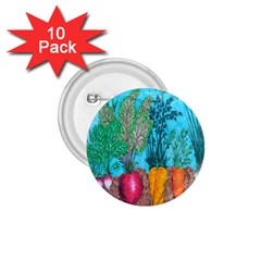 Mural Displaying Array Of Garden Vegetables 1 75  Buttons (10 Pack) by Simbadda