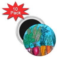 Mural Displaying Array Of Garden Vegetables 1 75  Magnets (10 Pack)  by Simbadda