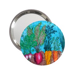 Mural Displaying Array Of Garden Vegetables 2 25  Handbag Mirrors by Simbadda