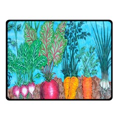 Mural Displaying Array Of Garden Vegetables Fleece Blanket (small) by Simbadda