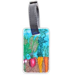 Mural Displaying Array Of Garden Vegetables Luggage Tags (one Side)  by Simbadda