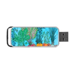 Mural Displaying Array Of Garden Vegetables Portable Usb Flash (two Sides) by Simbadda