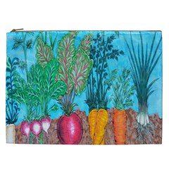 Mural Displaying Array Of Garden Vegetables Cosmetic Bag (xxl)  by Simbadda