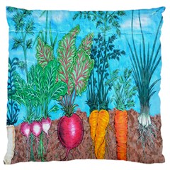 Mural Displaying Array Of Garden Vegetables Standard Flano Cushion Case (one Side) by Simbadda