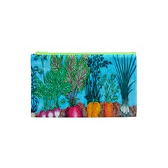 Mural Displaying Array Of Garden Vegetables Cosmetic Bag (xs) by Simbadda