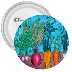 Mural Displaying Array Of Garden Vegetables 3  Buttons by Simbadda