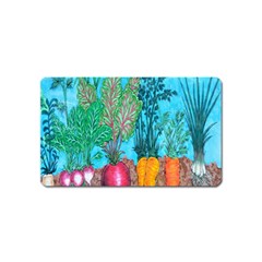 Mural Displaying Array Of Garden Vegetables Magnet (name Card) by Simbadda