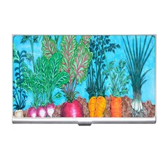 Mural Displaying Array Of Garden Vegetables Business Card Holders by Simbadda