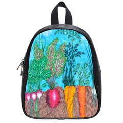 Mural Displaying Array Of Garden Vegetables School Bags (small)  by Simbadda