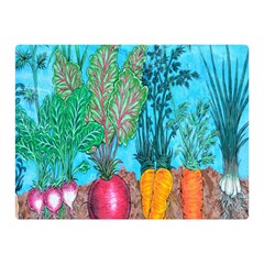 Mural Displaying Array Of Garden Vegetables Double Sided Flano Blanket (mini)  by Simbadda